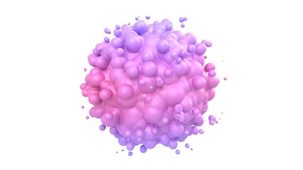 pink pastel colors abstract 3d illustration, smooth abstract colorful liquid background. Can be used to represent cotton candy, fantasy or conceptual satisfaction