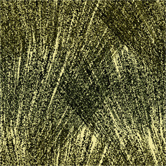 Seamless vector background with rows of intersecting grunge rough fantail elements in green and black colors on light backdrop