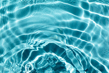 Waves on the water in the pool