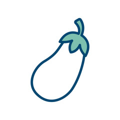 eggplant icon vector design template in white background