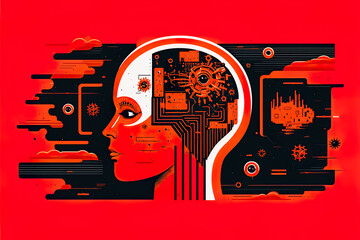 Artificial intelligence concept illustration