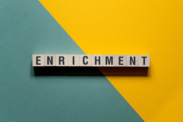 Enrichment - word concept on cubes