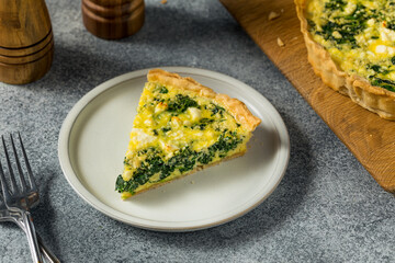 Homemade Feta Spinach Quiche Tart