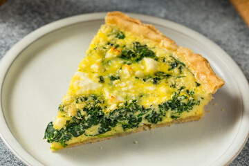 Homemade Feta Spinach Quiche Tart