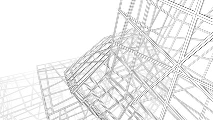 Abstract geometric shape digital 3d background