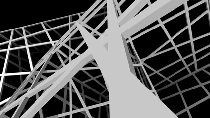 Abstract architecture digital background 3d rendering