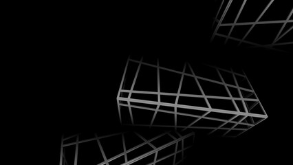 net on black background