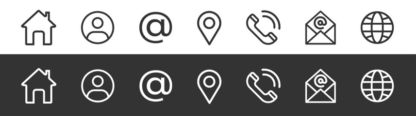 Website set icons. Web icon set. Social media icons. Vector illustration. 