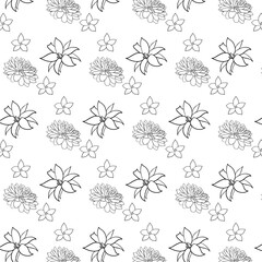 Background illustration with flowers.