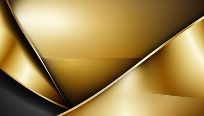  a gold and black background with a curved design on it's side and a black background with a curved design on it's side.  generative ai
