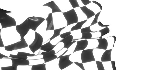  finish flag digital 3d race
