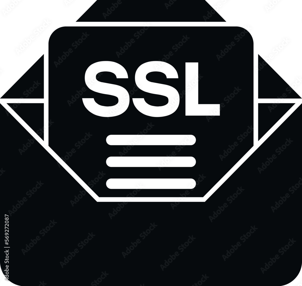 Poster mail ssl certificate icon simple vector. web data. safety network