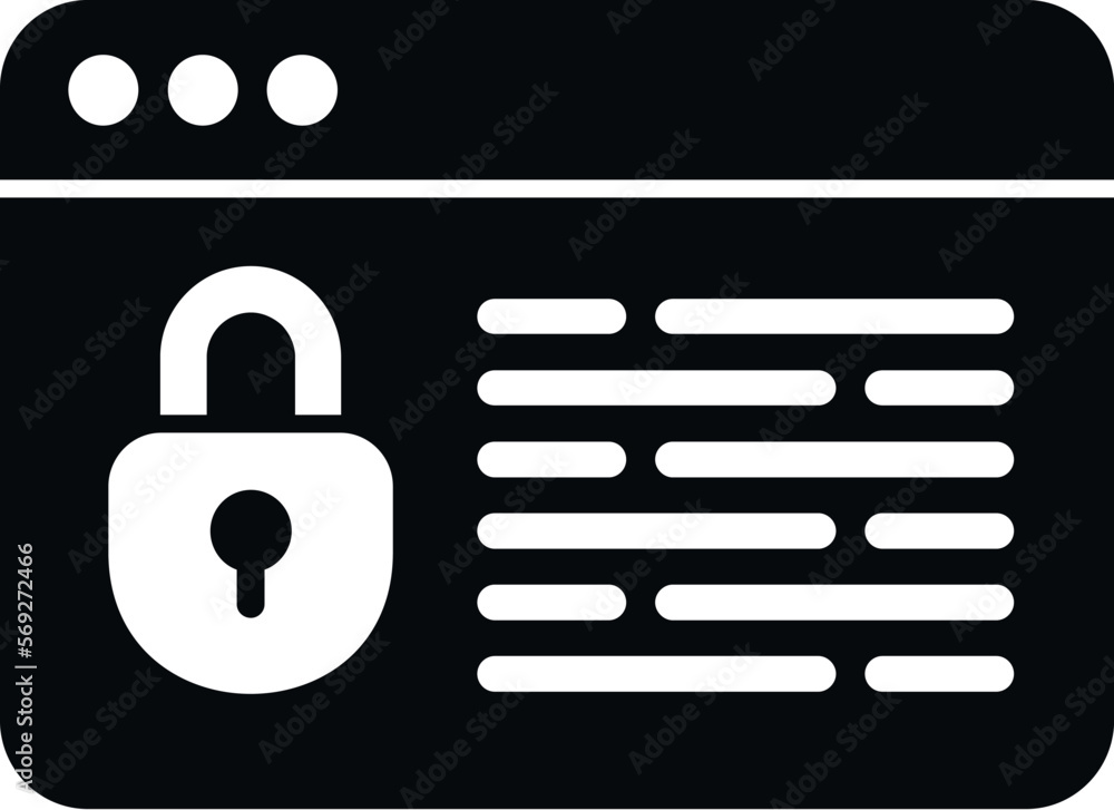 Poster web ssl certificate icon simple vector. safe data. safety network