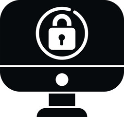 Computer SSL certificate icon simple vector. Safe data. Network secure