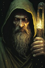 An ancient powerful necromancer. Great for fantasy, TTRPG games, cards, etc.