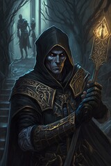 An ancient powerful necromancer. Great for fantasy, TTRPG games, cards, etc.