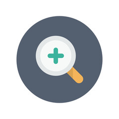 Zoom in icon, Flat vector illustration for web and mobile interface, EPS 10