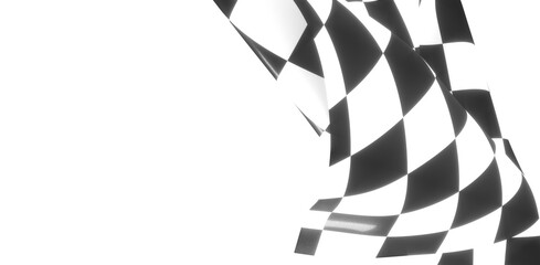 grid abstract background chess checkered flag finish line victory 3d rendering