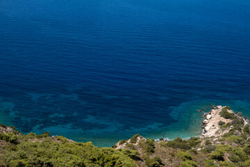 Fototapeta premium Shore of Mediterranean Sea at Rhodes