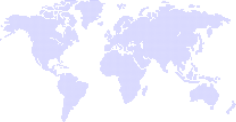 Fototapete Nordeuropa World map divided into countries. Continents and oceans, africa, antarctic, asia, europe, america, australia. PNG detailed map silhouette illustration