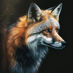 Fototapeta premium Contrast fox 