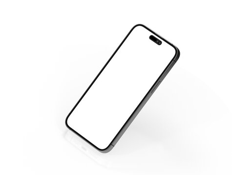 realistic smartphone template mockup for user experience presentation. Stylish concept design for websites, applications and landing pages.