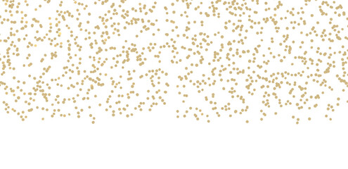 Golden serpentine confetti on transparent background. luxury isolated