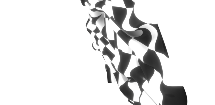 grid abstract background chess checkered flag finish line victory 3d rendering