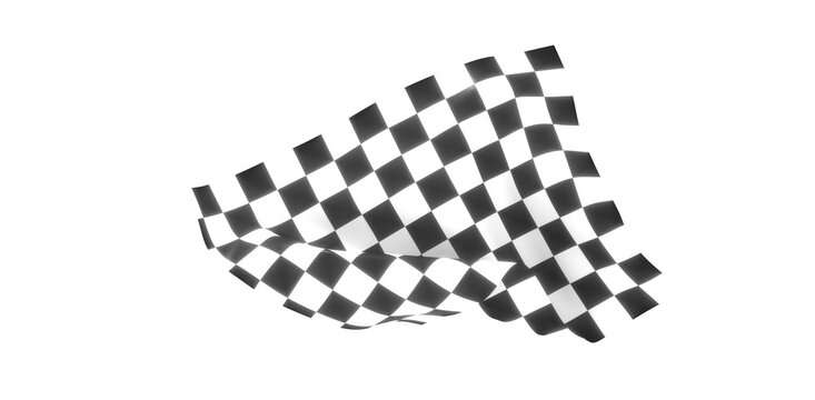 grid abstract background chess checkered flag finish line victory 3d rendering