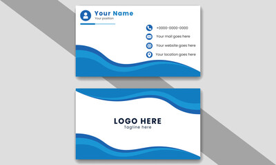 Creative layout corporate identity.Vector modern futuristic creative business card template for business, technology.Simple clean design.