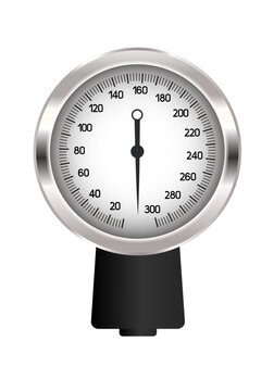 recommend clip art: Manometer for tonometer. Vector clipart isolated on white background.