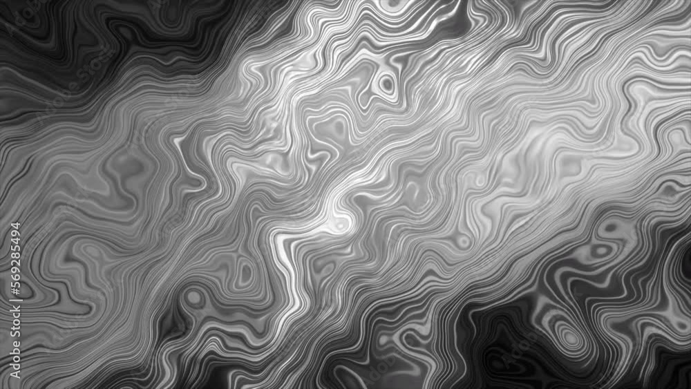 Poster liquid pattern with moving shimmering curved lines. motion. shimmering pattern with glitch effect of