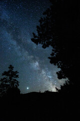 Ciel étoile dans la nuit