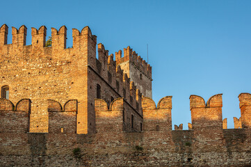 The Castel Vecchio Bridge (Ponte di Castel Vecchio) or Scaliger Bridge ( Ponte Scaligero) is a fortified bridge in Verona, northern Italy, over the Adige River