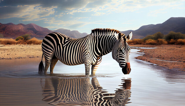 wildlife portrait in africa generated by AI