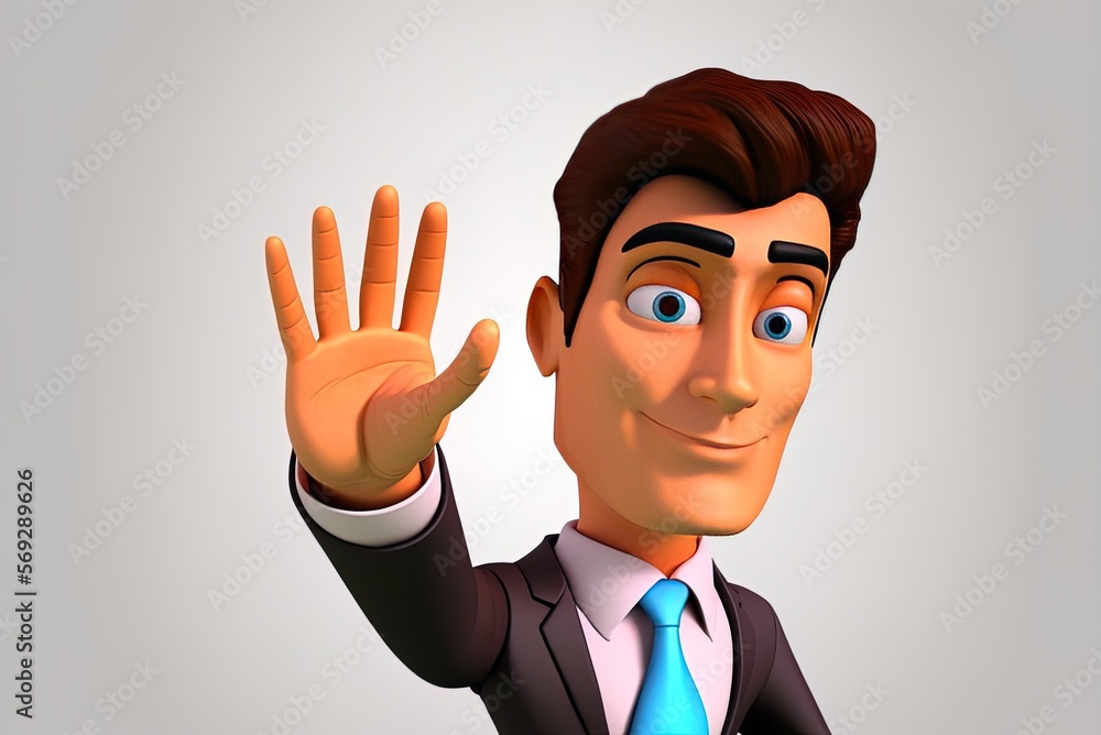 Poster the open palm touch gesture used by cartoon characters animated grasping hand isolated clipart image
