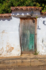 Puerta colonial en Barichara