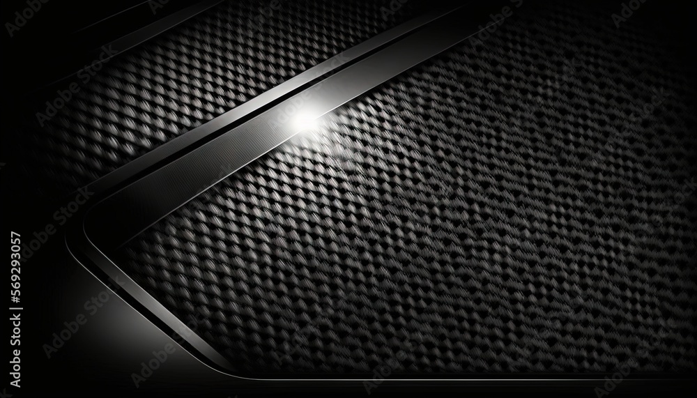 Poster a black background with a metallic stripe and a light on top of the background is a black background