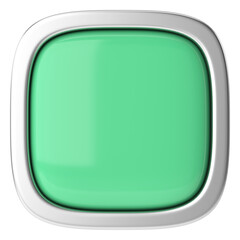 3D button. Empty button. 3D illustration.