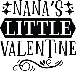 Fototapeta premium nana’s little valentine SVG