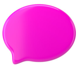 Speech bubble. Chat bubble. 3D illustration.