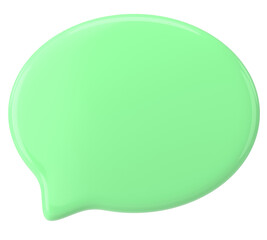 Speech bubble. Chat bubble. 3D illustration.