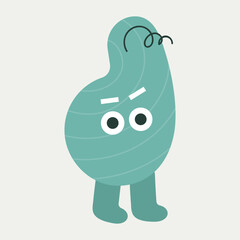 Cartoon character, abstract personage, mascot design, funny avatar, cute icon