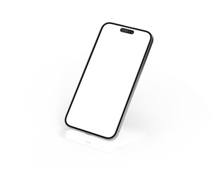 smartphone  With Blank Screen in 3d