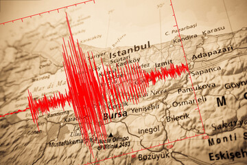 earthquake in Turkey lands - obrazy, fototapety, plakaty