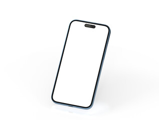 Fototapeta na wymiar smartphone With Blank Screen in 3d