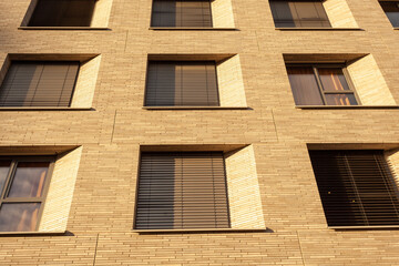Modern building view from below in the city of Dortmund