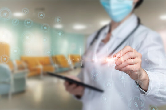 Concept of modern technology in medical practice.