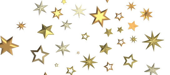 stars. Confetti celebration, Falling golden abstract decoration for party, birthday celebrate,