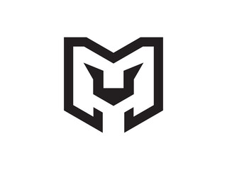 logo vector illustration letter M lion, logo icon